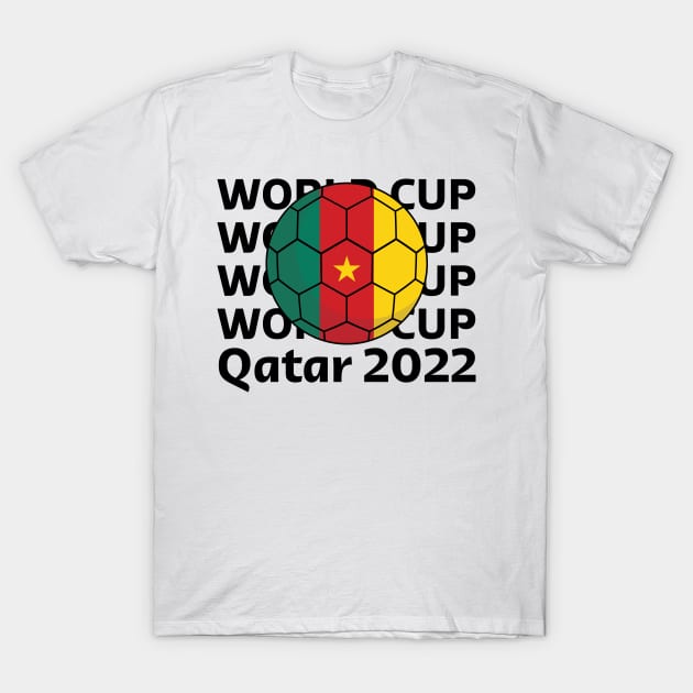 World Cup Qatar 2022  - Team Cameroon T-Shirt by Inspirit Designs